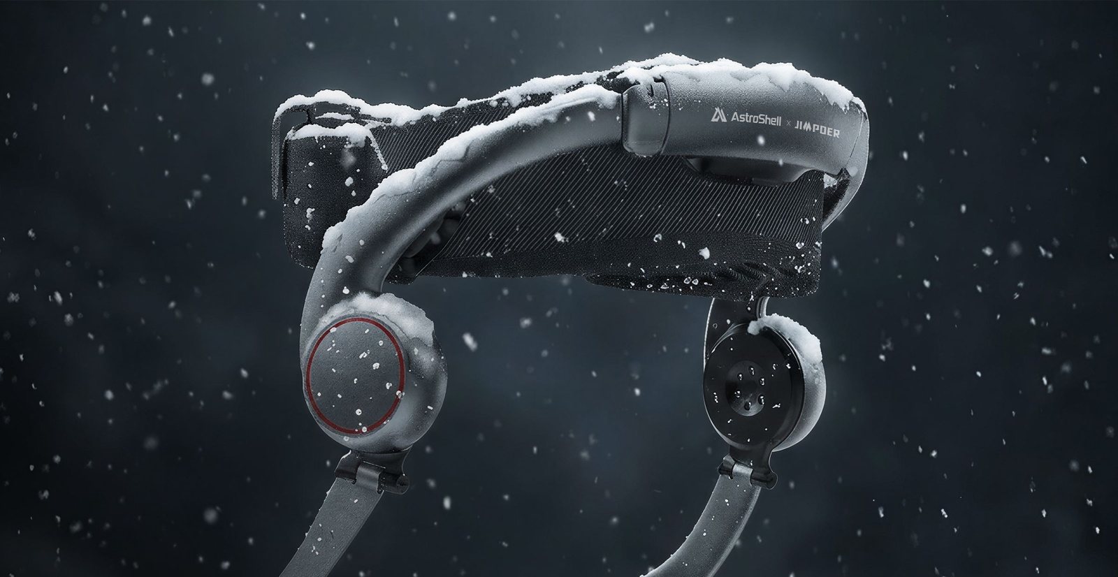 AstroShell AI exoskeleton in the snow
